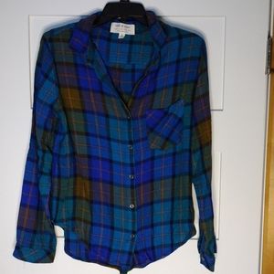 Plaid button up cloth & stone